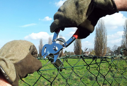 Cleste capsator sarma ghimpata, sarma bordurata, gabioane cu inele triunghi mari si magazie reglabila RO-DOZ 33 [1]