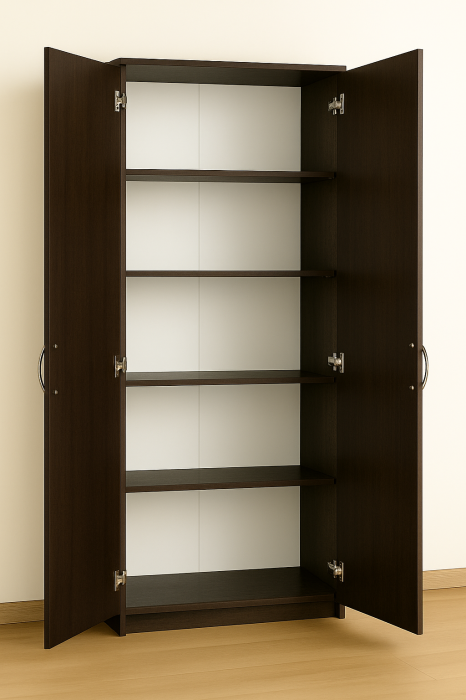 Dulap 2 usi si 4 polite, 200x80x40, Wenge [1]