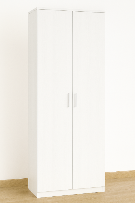 Dulap 2 Usi si Bara de Haine, 200x80x50, Alb [2]