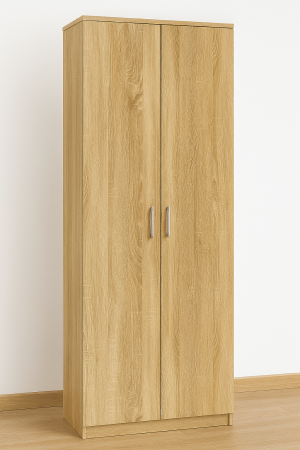 Dulap 2 Usi si Bara de Haine, 200x80x50,  Sonoma [1]