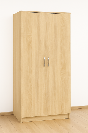 Dulap cu 2 Usi Max, 5 Polite si Bara de Haine, 200x100x50, Sonoma [1]