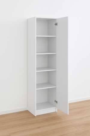 Dulap 1 usa - Dulap cu o usa si 4 Polite, 200x45x45, Alb