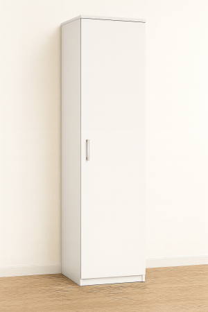 Dulap cu o usa si 4 Polite, 200x45x45, Alb [1]