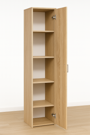 Dulap 1 usa - Dulap cu o usa si 4 Polite, 200x45x45, Sonoma