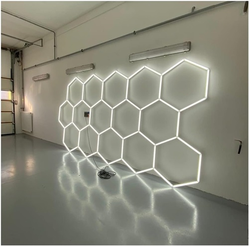 15 hexagoane led honeycomb fara rama led [3]