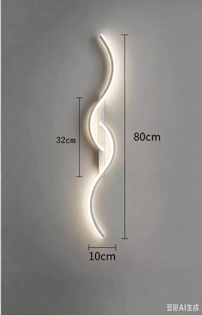 Aplica led moderna si eficienta 80cm 24w Alba/ Neagra/ Gold [3]
