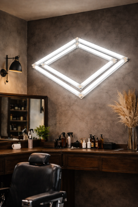 Leduri frizerie in forma de patrat L 56,5cm [2]