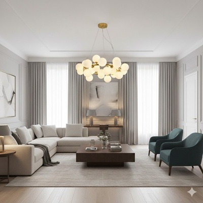 Lustra led  25 globuri 60cm [2]