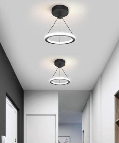 LUSTRA LED 3 FUNCTII 27w Neagra /Gold [2]