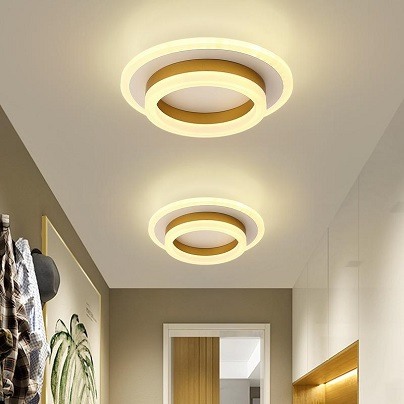 Lustra led 30w 3 functii aurie [2]