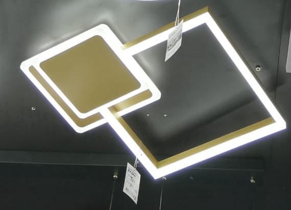 Lustra LED Dimabila 100w cu telecomanda 3 functii aurie [2]