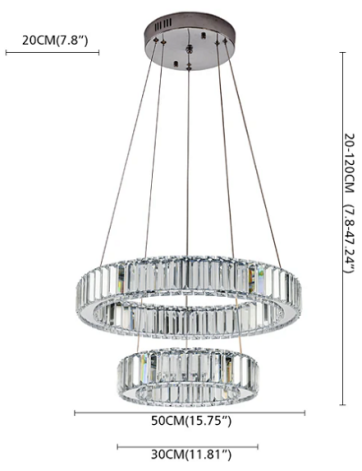 Lustra led dimabila 140w cu telecomanda 3 functii [2]