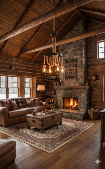 Lustra rustica e27x 4 [3]