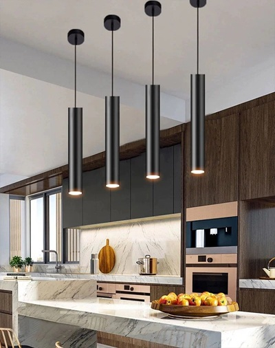 Pendul led modern 7w alb/ negru neutru [2]