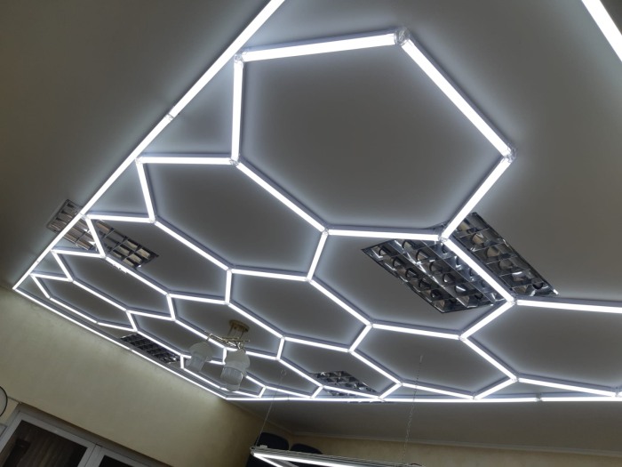Set 11 Hexagoane LED Honeycomb 378w [3]