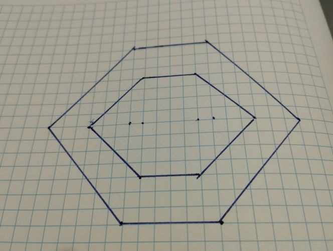 Set 2 hexagoane led honeycomb [2]