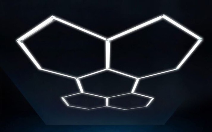 Set Led tavan Honeycomb 5 hexagoane 200w - 2 bucati [3]