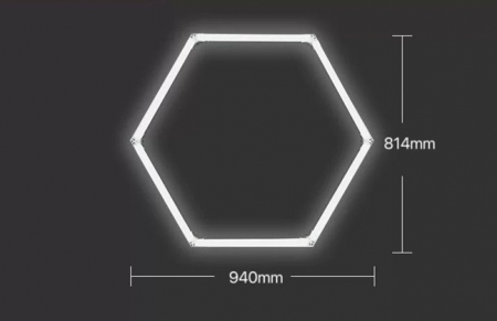 9 hexagoane led honeycomb - 1 hexagon led honeycomb