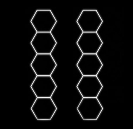 10 Hexagoane led Honeycomb