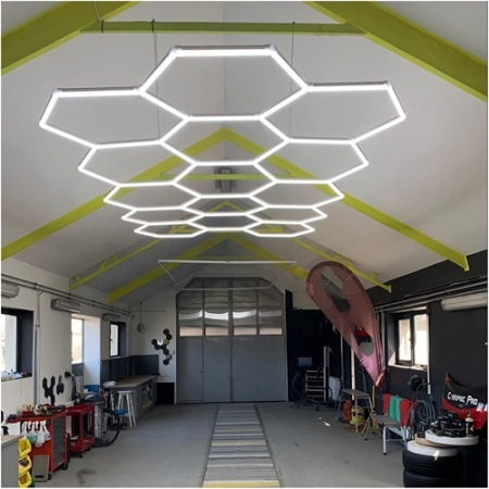 Tavan Led - 15 hexagoane led honeycomb fara rama led