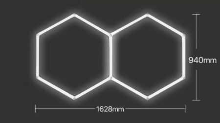2 Hexagoane LED  CCT 88w 94x 164 cm [1]