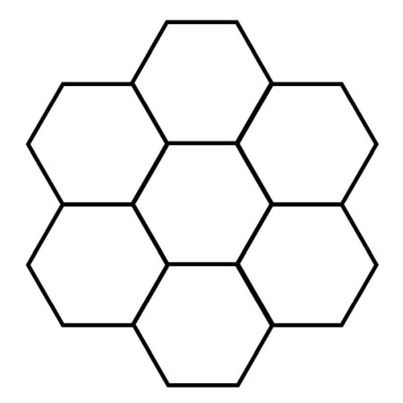 7 hexagoane  led honeycomb tavan pentru iluminat modern [1]
