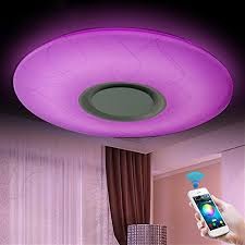 Aplica LED dimabila cu difuzor, bluetooth 72W RGB CCT [1]