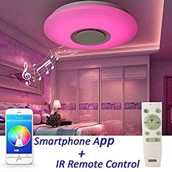 Aplica LED - Aplica LED dimabila RGB cu difuzor bluetooth si telecomanda 36w