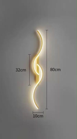 Aplica led moderna si eficienta 80cm 24w Alba/ Neagra/ Gold [1]