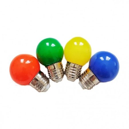 Bec LED E27 - Bec colorat 2W  e27 pentru siragul de becuri
