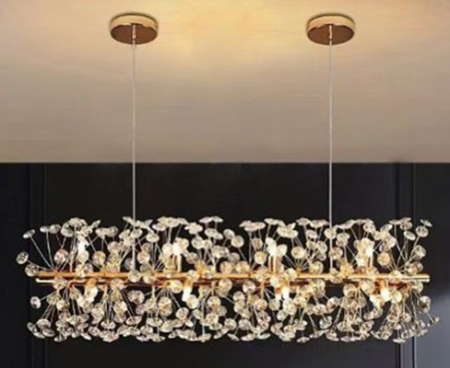 Lustra led Aurie - Candelabru led elegant 12xg9 90cm