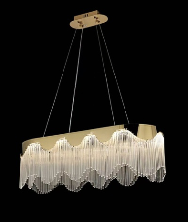 Candelabru led elegant 80x35 cm 113w gold/ inox [1]