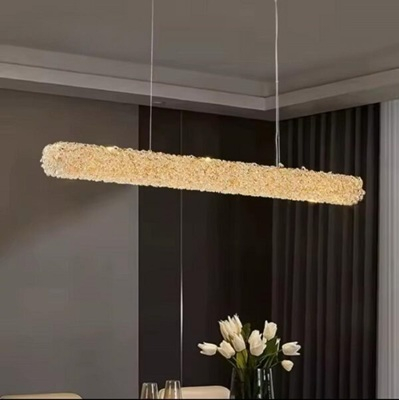 Lustra led Aurie - Candelabru led elegant si modern Gold 80/100cm