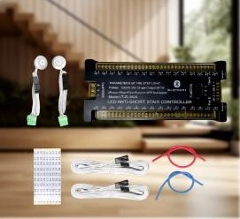 Kit inteligent pentru scari - Controler dimabil cu senzori 32trepte 220V 24V