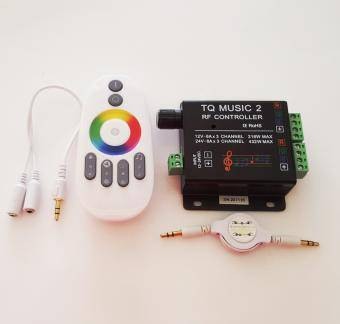 Componente Led - Controler RGB muzical cu telecomanda RF