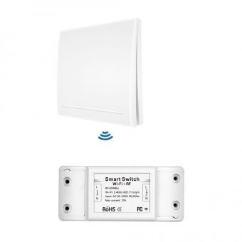 Iluminat inteligent - Intrerupator si releu wireless 10A WIFI compatibil google home Alexa
