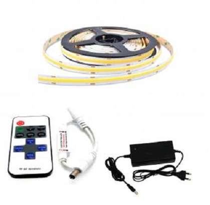 Kit banda Led - KIT BANDA LED COB TELECOMANDA 5M 12V