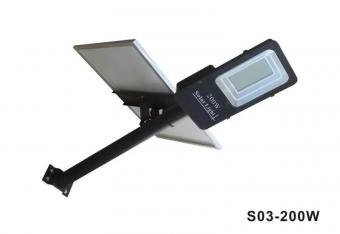 Iluminat stradal LED - Lampa led iluminat stradal 200w cu panou fotovoltaic si consola
