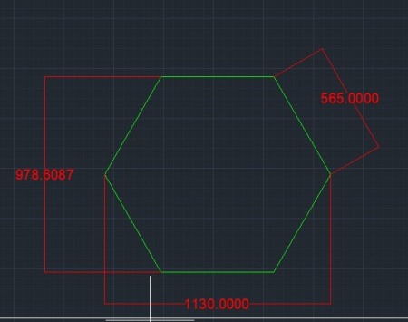 Led tavan honeycomb - 1 hexagon [1]