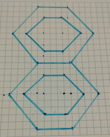 14 hexagoane led honeycomb - Led tavan honeycomb  2+2