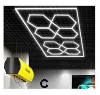 led tavan Honeycomb - Led tavan HONEYCOMB 600w 226 X 452 cm
