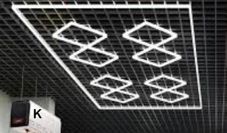 led tavan Honeycomb - Led tavan HONEYCOMB 600w 226 X 452 cm