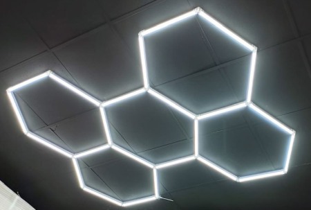 led tavan Honeycomb - Led tavan Honeycomb set 5 hexagoane 192w