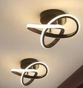 Lustre ieftine - Lustra led 20w 3 functii infinit neagra