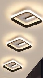 Lustra led pana la 50w - Lustra led 20w 3 functii patrat