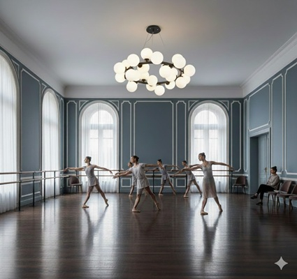 Lustra led 25 Globuri Neagra [1]