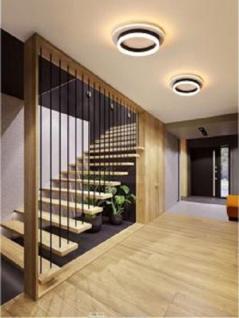 Lustra led Neagra - LUSTRA LED 3 FUNCTII 30W Neagra