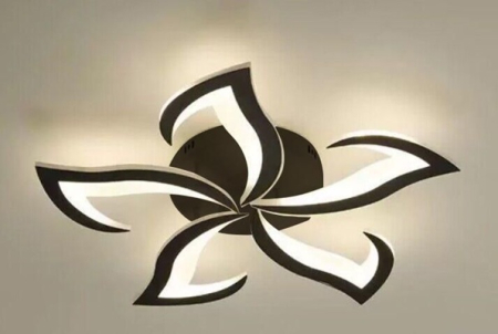 Lustra led cu telecomanda 3/5 Suriken Black/Alb [2]