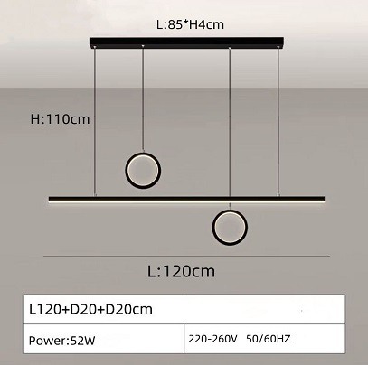 Lustra led suspendata - Lustra led cu telecomanda 52w