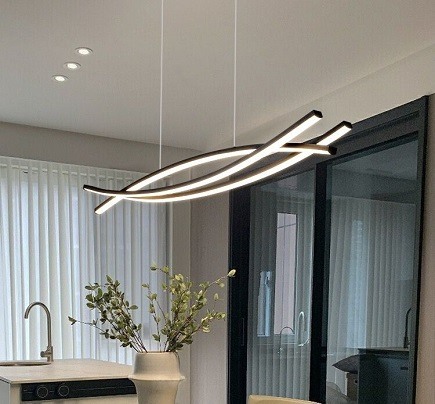 Lustra led suspendata - Lustra led cu telecomanda 80w